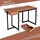 Costway Schreibtisch 120x55x75cm Walnuss / Braun / Schwarz