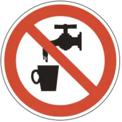 Warnschild Symbol P05 Kein Trinkwasser