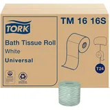Tork Universal tm1616s Bad Tissue Rolle, 2-lagig, 10,2 cm Breite x 9,5 cm Länge, weiß (Fall von 96 Rollen, 500 Pro Rolle, 48.000 Blatt)