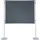 Franken Stellwandtafel PRO 120 x 90 cm blau/silber