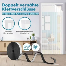 Sekey Fliegengitter Türvorhang 80 x 220 cm Weiß