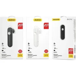 DUDAO Headset Wireless Bluetooth 5.0 Kopfhörer für Auto Schwarz (U7S schwarz)