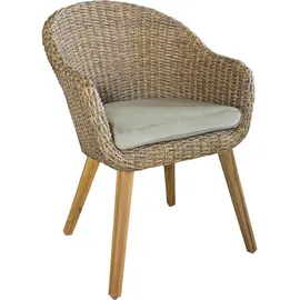 Garden Pleasure Carson Gartenstuhl 2er-Set 0 x 0 x 0 cm taupe stapelbar