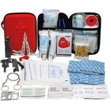 TRSCIND Erste Hilfe Set, First Aid Kit, Survival Notfall Ausrüstung Verbandskasten mit Taschenlampe Feuerstahl und Rettungsdecke Überlebenspaket für Outdoor Camping 130-teilig