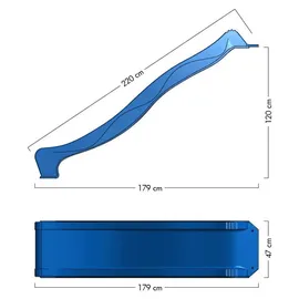 Wickey Rutsche Flow 220 cm Apfelgrün
