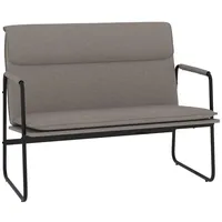 VidaXL Sitzbank Taupe 100x64x80 cm Stoff