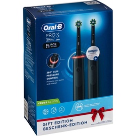 Oral B Pro 3 3900 + 2. Handstück Black Edition
