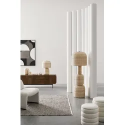 Tischleuchte Sikkim aus Rattan Ø 40 cm