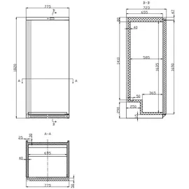GastroHero Eco 590 Lagerkühlschrank (590 l, 1840 mm hoch, Weiß)