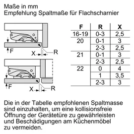 Bosch KUR21ADE0 Einbaukühlschrank (134 l, 820 mm hoch)