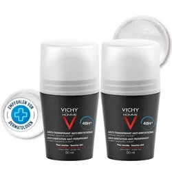 VICHY HOMME Deo Roll-on für sensible Haut 48h DP  2X50 ml Stifte
