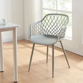 [en.casa] Stühle, Kangasniemi 2er Set Hellgrau