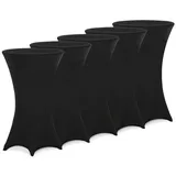 DEUBA Stehtischhusse Schwarz Ø 80-85 cm 5er Set