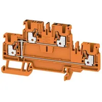 Weidmüller 1547670000 Doppelstock-Durchgangsklemme 5.1mm Zugfeder Orange 50St.