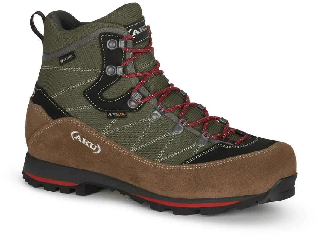 AKU Wanderschuhe Trekker Lite III Wide GTX (wasserdicht, weit) grün/braun Herren