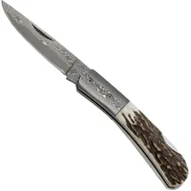 HALLER Damast-Taschenmesser Hirschhorn (42971)