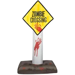 Hallowen Dekoration - Aufblas-Deko - Zombie Crossing (180cm)