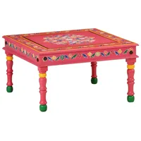 VidaXL Couchtisch Rosa Handbemalt Massivholz Mango