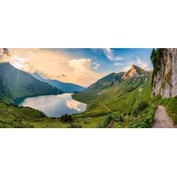 Bönninghoff Leinwandbild, Berge-Landschaft-See-Seebilder-Natur, (1 St.) Bönninghoff Farbe Bild(er): blau, grün