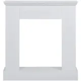 Mobili Rebecca Rebecca Mobili Rahmen Dekoration Kamin Holz Weiß Moderne 98x93x23 cm, in weißem Paulonia