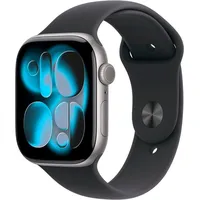 Apple Watch Series 11 GPS + Cellular 46mm Space Grey Aluminium Sport Band black M/L