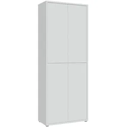 FORTE Garderobenschrank Alice Springs Holzoptik Grau