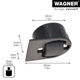 Wagner Ultrasoft-Lenkrolle ROLLER-MINI - Ø 15 mm, Gehäuse schwarz 30/Ø25 x 14/5 mm, Tragkraft 50 kg - 01706301