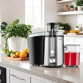 Tectake Frufi Entsafter Silber