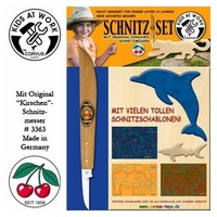 Corvus A600041 - Schnitz-Set, mit original Kirschen Schnitzmesser