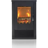 Kaminofen Ofen Holzofen Verso Lheia Schwarz BImSchVII 7kw EEK -A+ ECO - Schwarz