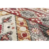 Andiamo In- und Outdoorteppich Bonnie multicolor grau-rot, 120 x 170 cm