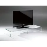 PLACES OF STYLE TV-Bank PLACES OF STYLE "Remus", transparent, B:120cm H:15cm T:40cm, Acrylglas, Sideboards, aus Acrylglas in drei Farben und drei Breiten, Fernsehtisch