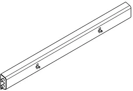 KWC Aquarotter Armatureneinheit, Edst., W.-Mont., 2 Waschplätze, 1800 mm, Wasser links, 3600000932 3600000932