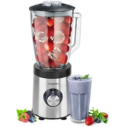 Steinborg Glas Standmixer BPA-frei 5 Stufen+Pulsfunktion 1.5L 800W