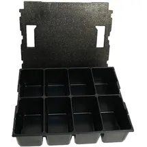 BS Systems Kleinteileeinsatz 8 Fächer Kunststoff