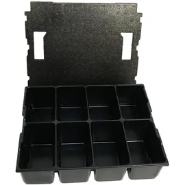 BS Systems Kleinteileeinsatz 8 Fächer Kunststoff