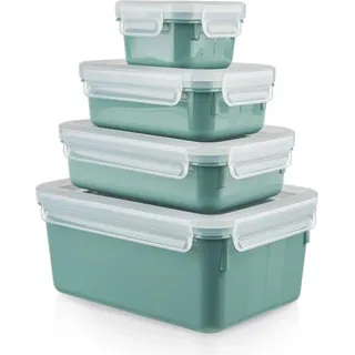 Tefal Masterseal Farb-Edition Frischhaltedose-Set, 4-teilig, Wassergrün,