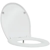 VidaXL - Toilettensitz Quick Release Absenkautomatik Duroplast Weiß