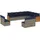 vidaXL Gartensofa-Set 12-tlg. grau
