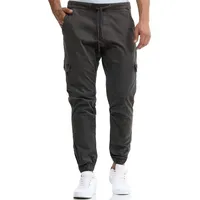 Indicode Cargohose INLevi mit seitlichen Cargotaschen und elastischen Bündchen