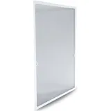 Grafner Insektenschutz Fliegengitter 130x150 cm, Fenstergitter weiss IS11078
