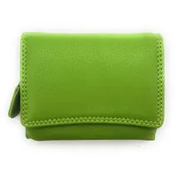 lemasi Geldbörse klein Damen Nappaleder RFID Schutz limette