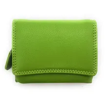 lemasi Geldbörse klein Damen Nappaleder RFID Schutz limette