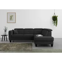 sit&more Ecksofa »Belluci L-Form« inklusive Federkern, wahlweise mit Bettfunktion und Bettkasten