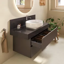 Duravit Balcoon 100x57x52,2cm, braun strukt., 2 SchKa.