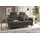 Home Affaire 2,5-Sitzer HOME AFFAIRE "Palmera, B: 179 cm", grau (anthrazit), B:179cm H:89cm T:89cm, 100% Polyester;Struktur (100% Polyester);Luxus-Microfaser in Lederoptik (100% Polyester), Sofas, mit Federkern
