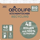 oecolife Küchentücher Recycling BIG Pack 48 St