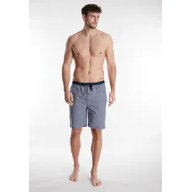 Tom Tailor Bermudas TOM TAILOR "Dakota", Herren, Gr. 56 (XXL), N-Gr, blau (blau, mittel, karo), Popeline, Obermaterial: 100% Baumwolle, kariert, bequem kurz, Hosen Bermudas, Bindeband, Seitentaschen, locker, bequem, atmungsaktiv