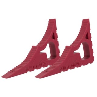 Schellenberg 66364 Fensterstopper und Türstopper Doppelpack, Türkeil, Fenster Sicherung gegen zuschlagen, Pink, 2er Set