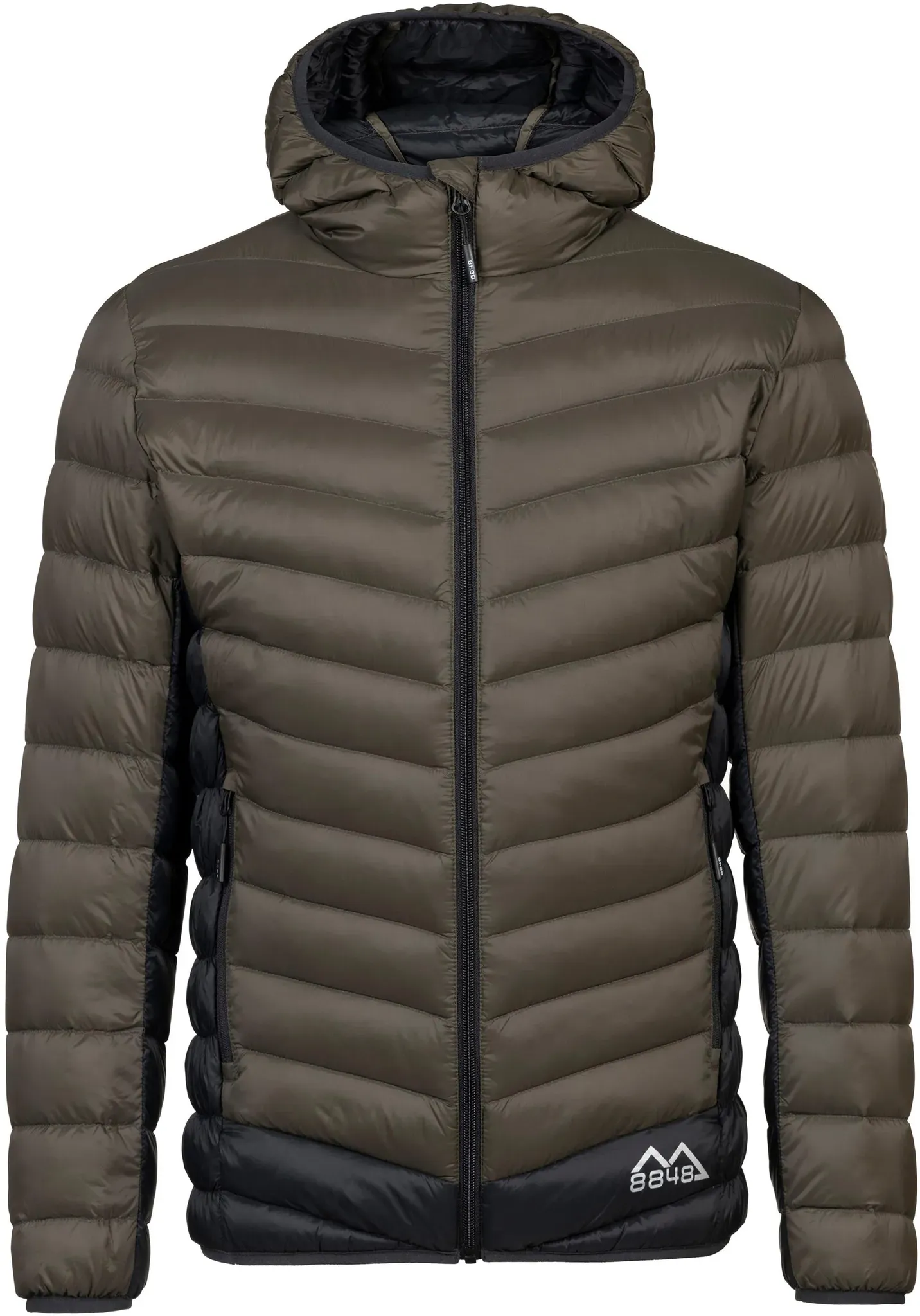 8848 Outdoor Daunenjacke Herren in dark olive-black, Größe XL - oliv